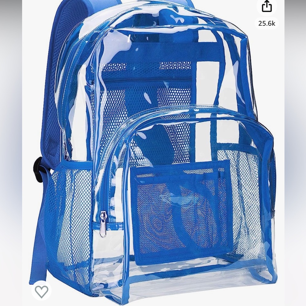 Vorspack clear backpack blue